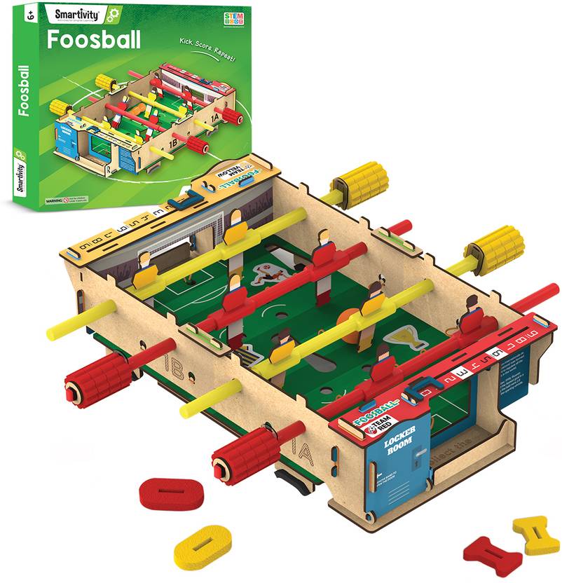Smartivity DIY Foosball, Mini Football, Soccer Table STEM Educational