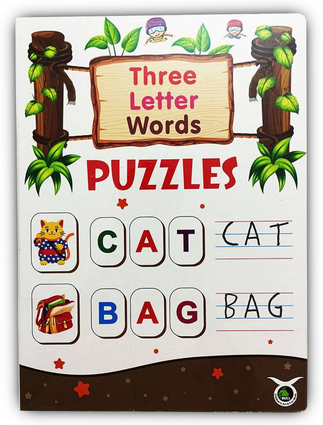 Craftshoppy Three Letter Words Puzzle Words Puzzle Toys for kids fun