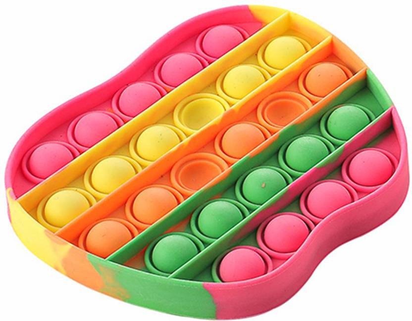 Aditi Toys Pop It Fidget Toys, Pop it Rainbow (Pop it Apple)