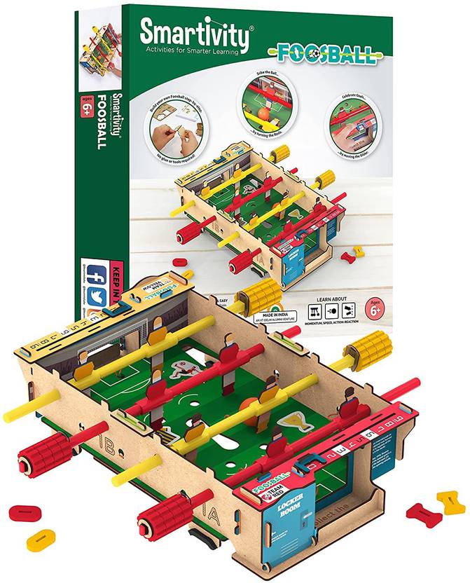 Smartivity DIY Foosball, Mini Football, Soccer Table STEM Educational