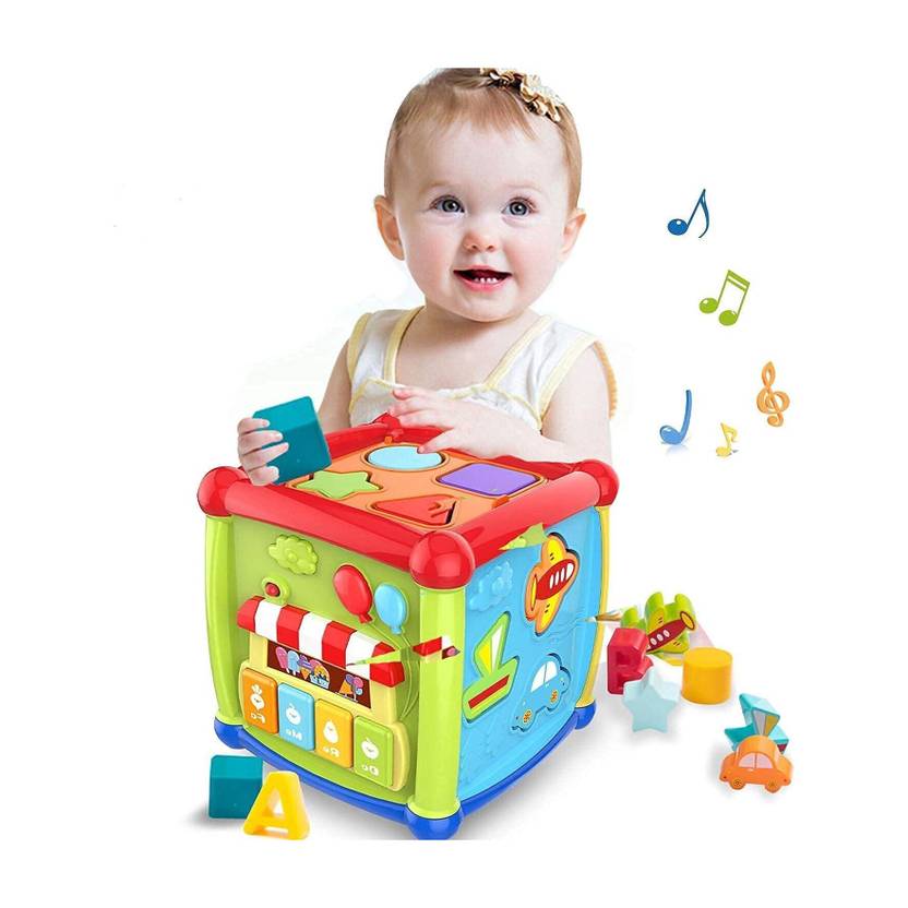 OPINA 6 in 1 Learning Activity Cube with Music & Lights Educational Toys