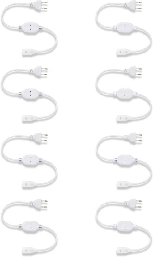 2 Pin Led Rope Light Connection MURPHY 220V AC LED Rope Light Pin Connector – White (Pack of 6) LED ...