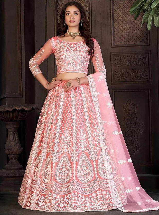 Embroidered Lehenga Choli with Dupatta
