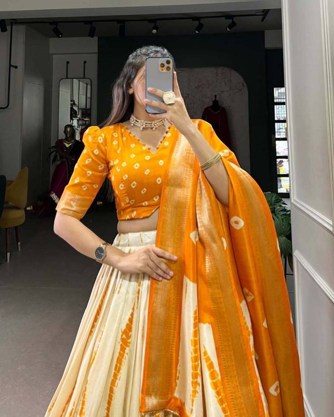 AAYUSHYAM ENTERPRISE Floral Print Semi Stitched Lehenga Choli