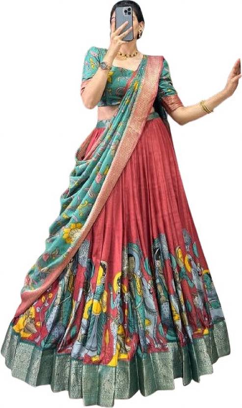 AAYUSHYAM ENTERPRISE Floral Print Semi Stitched Lehenga Choli