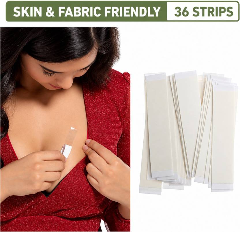 BabyLoft Clothing Fixing Tape for Party Wear (36 pcs) All Day Strength Invisible Dress Tape for women | Gentle to stick | Dispenser Fashion tape (Manual)
