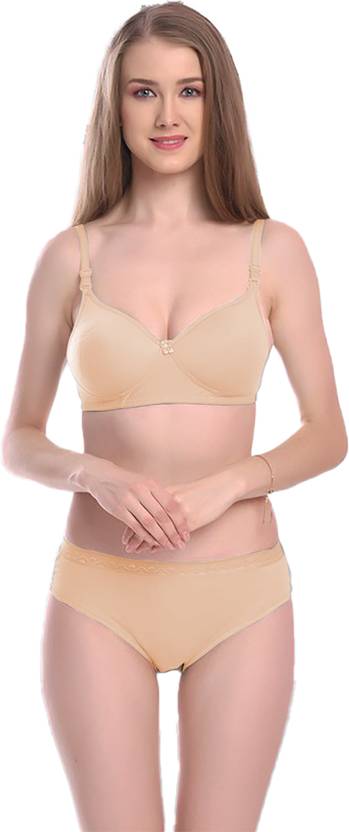 Bra & Panty Set Solid Red, Multicolor Lingerie Set