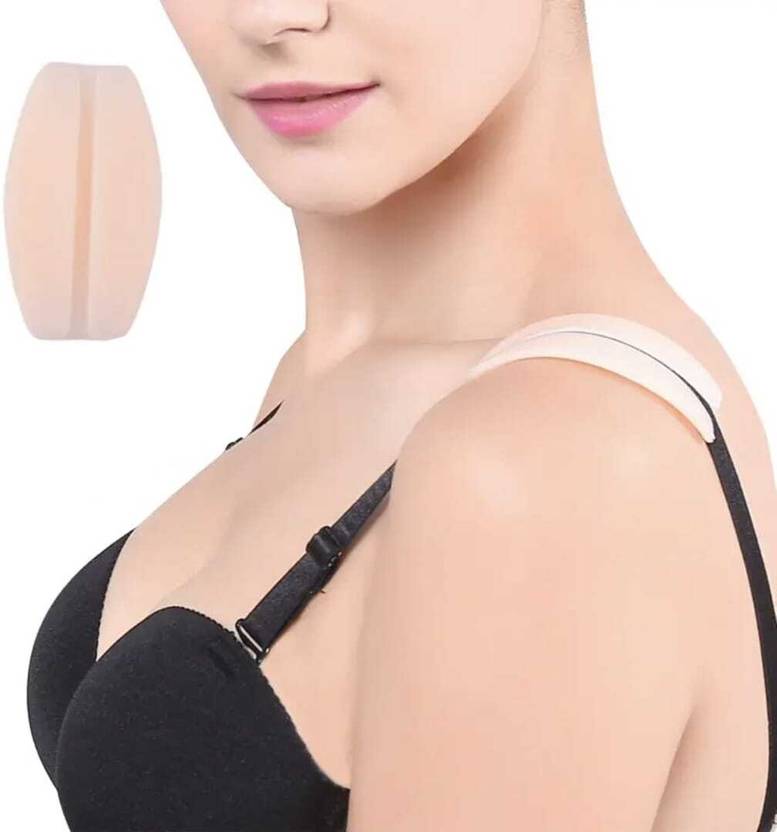 FlyTouch Anti-Slip Silicone Shoulder Pads for Bra Straps – Invisible & Reusable Silicone Bra Strap Cushion