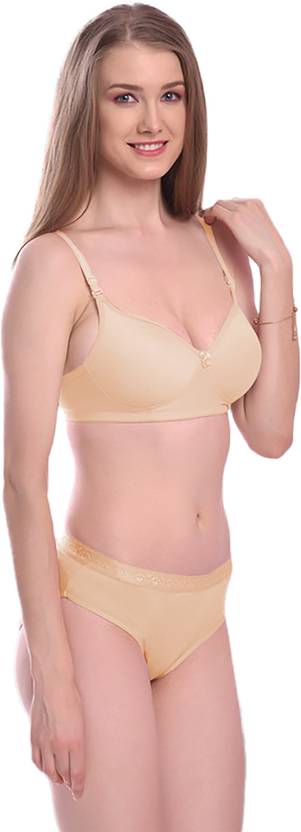 Bra & Panty Set Solid Red, Multicolor Lingerie Set