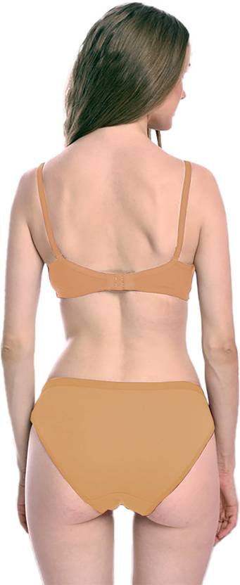 Bra & Panty Set Solid Red, Multicolor Lingerie Set