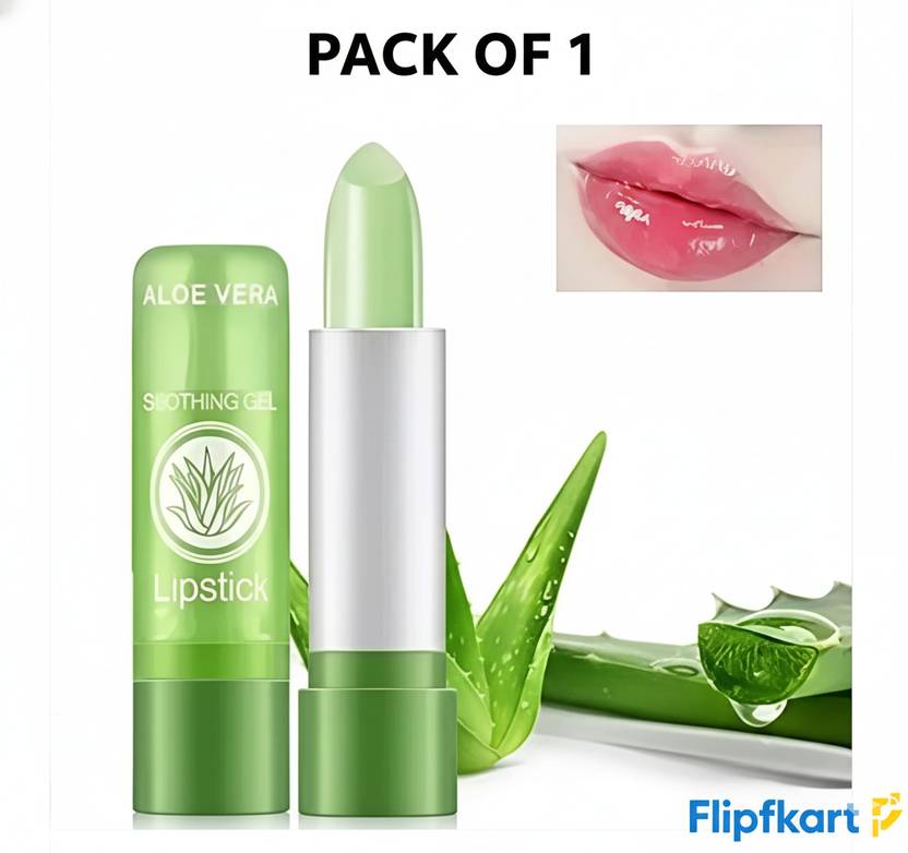 Beauty King Aloe Vera Color Changing Magic Lipstick - Long Lasting Moisturizing Lip Balm ALOE VERA
