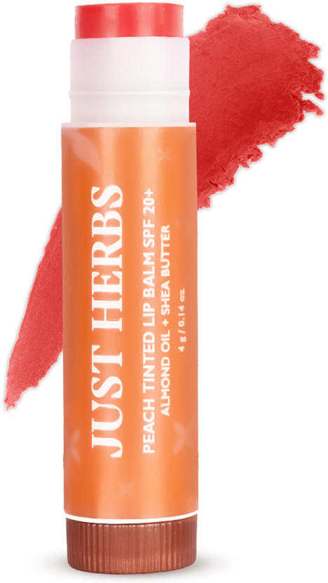Click to enlarge Just Herbs Tinted Lip Balm SPF 20+ For Dry and Chapped Lips for Women and Men - Peach - Price in India, Buy Just Herbs Tinted Lip Balm SPF 20+ For Dry and Chapped Lips for Women and Men - Peach Online In India, Reviews, Ratings & Features