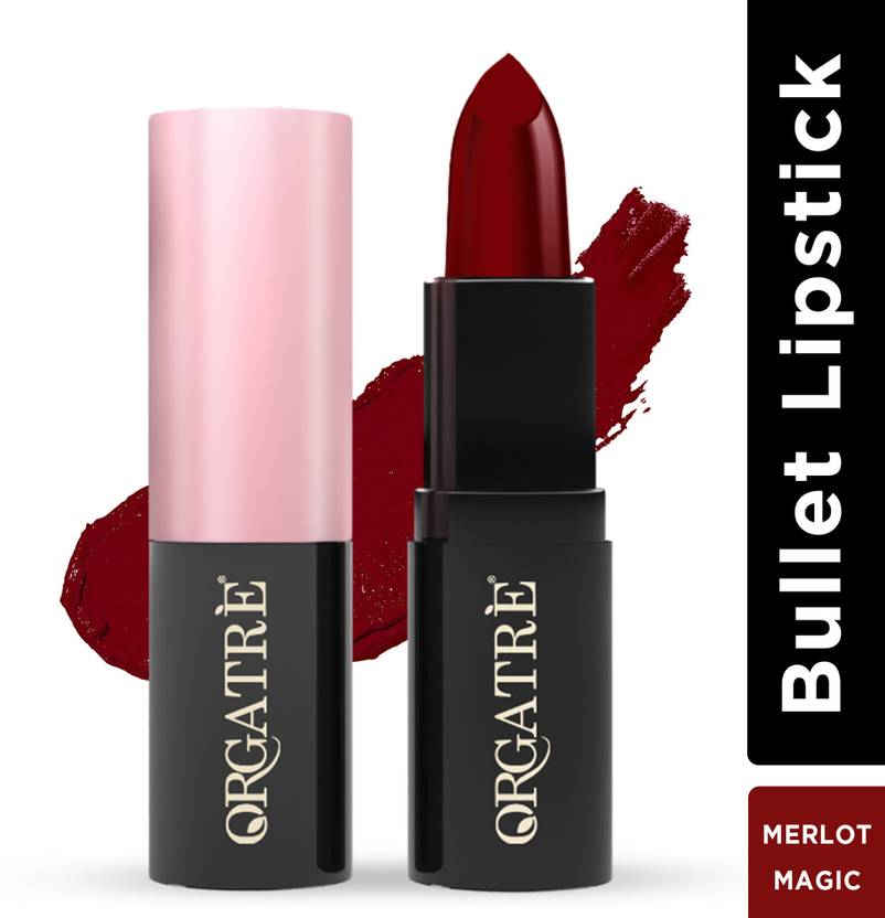 Orgatre Matte Lipstick Intense Colour Non-Transfer, Waterproof Bullet Lipstick for Women