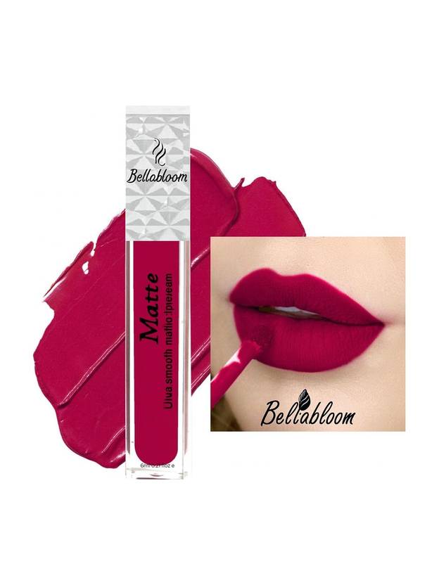 Bella Bloom Liquid Matte Lip Color – Slim Bottle, Rich Bright Maroon Shade