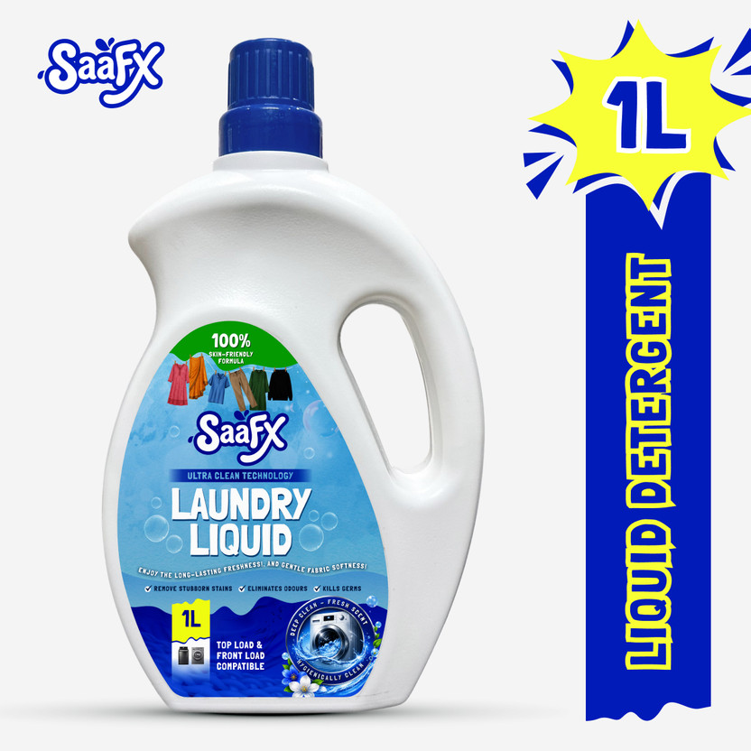 SaaFX Matik Ultra Clean Liquid Detergent 1L Top & Front Load
