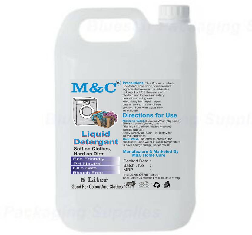 M&C TOPLOAD & FRONT LOAD WASHING MACHINE LIQUID DETERGENT Fresh Liquid