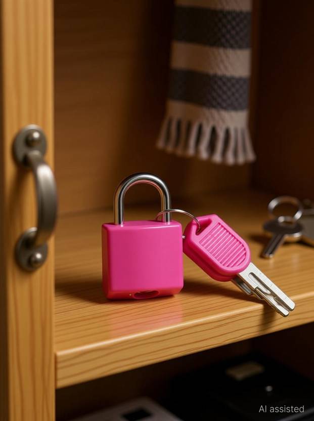 NFI Y31C set of 4 Small Padlocks For Securing Luggage While Travelling Padlock