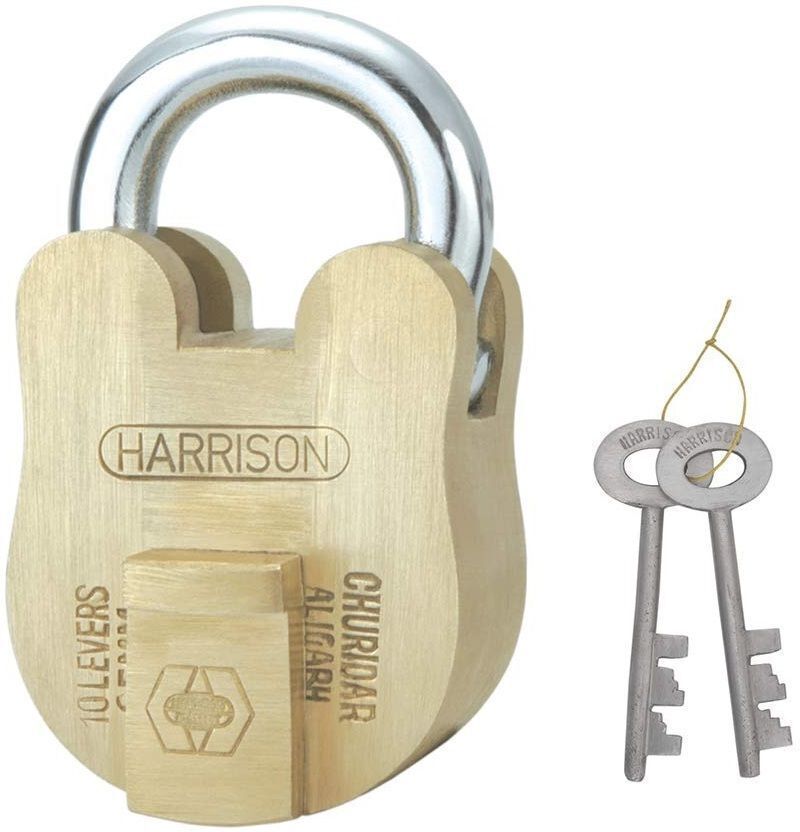 Godrej Navtal 6 Levers 3 Keys Lock (Gold) - Image 6
