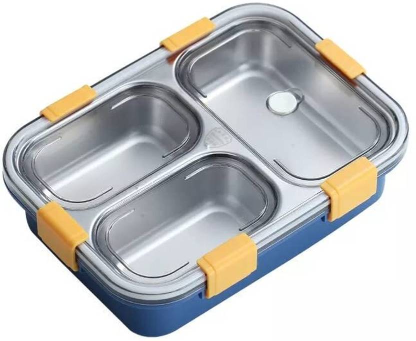 Flipkart URBANHUDA Leak Proof 3 Compartment Stainless Steel Lunch