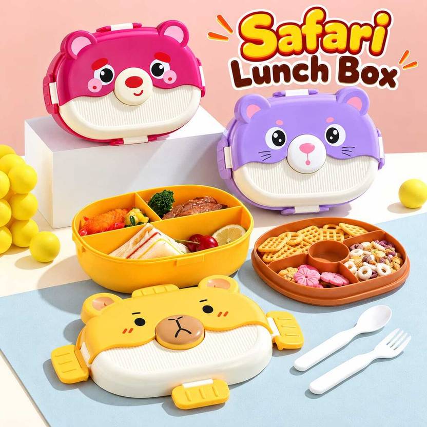 AURAVESTA lunch box 1 Containers Plastic School Lunch Box