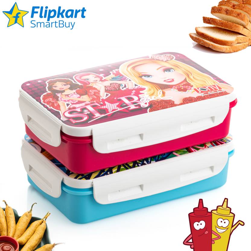 Flipkart SmartBuy Plastic 4 Containers Lunch Box