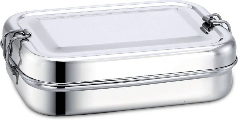AVIAS REXA SS LUNCH BOX WITH INNER PLATE 1 Containers Stainless Steel Office Lunch Box
