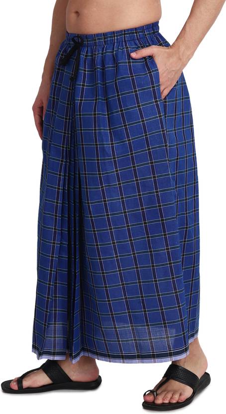 GOWRI TEX Checkered Multicolor Lungi