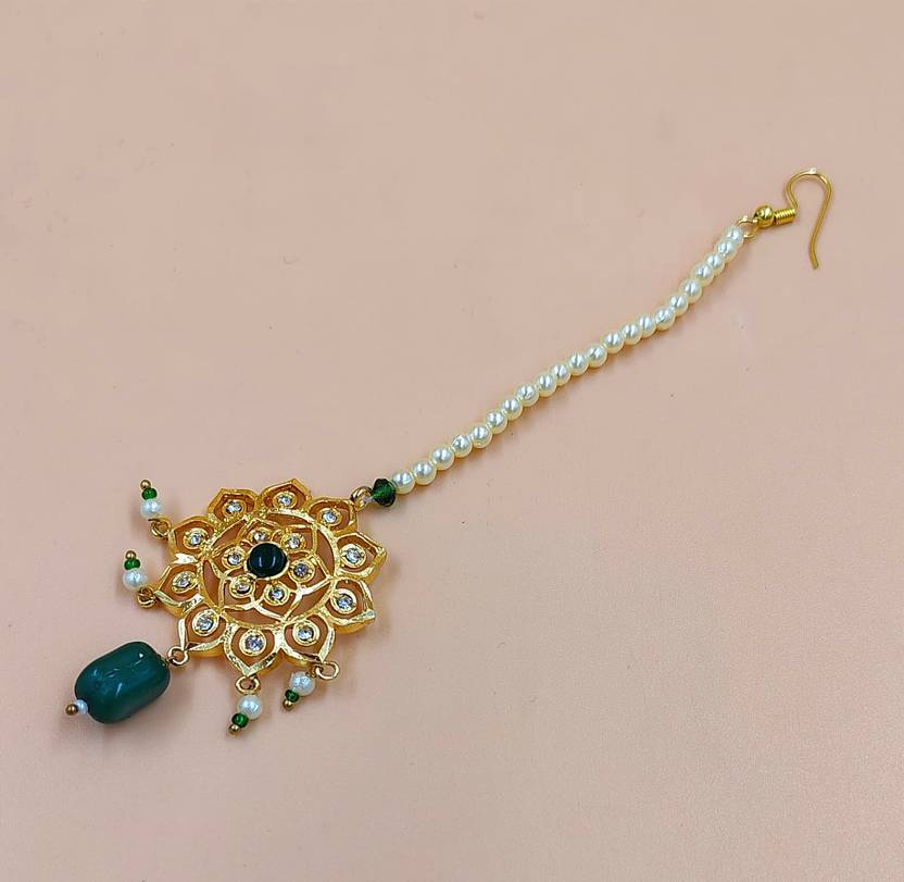 NIKYANKA Brass Maang Tikka