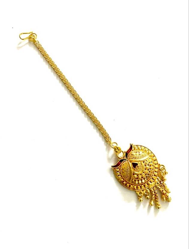 NIKYANKA Brass Maang Tikka