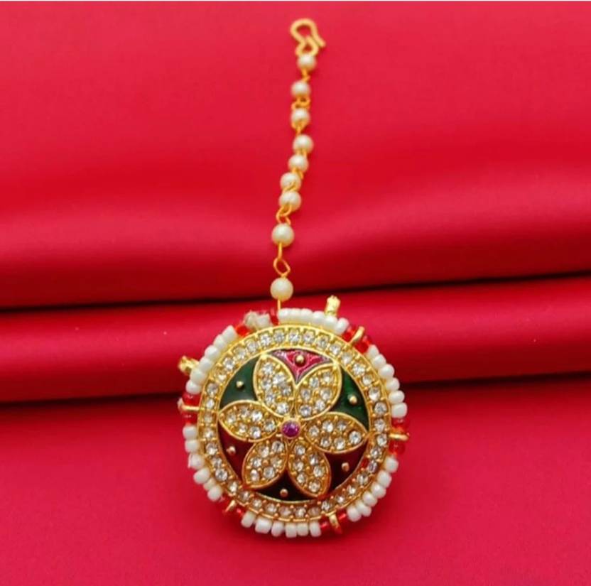 NIKYANKA Brass Maang Tikka