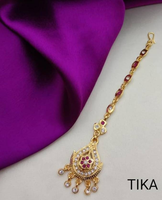 NIKYANKA Brass Maang Tikka