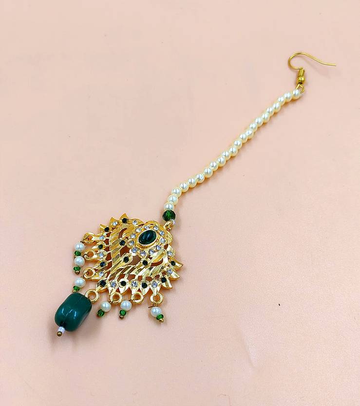 NIKYANKA Brass Maang Tikka
