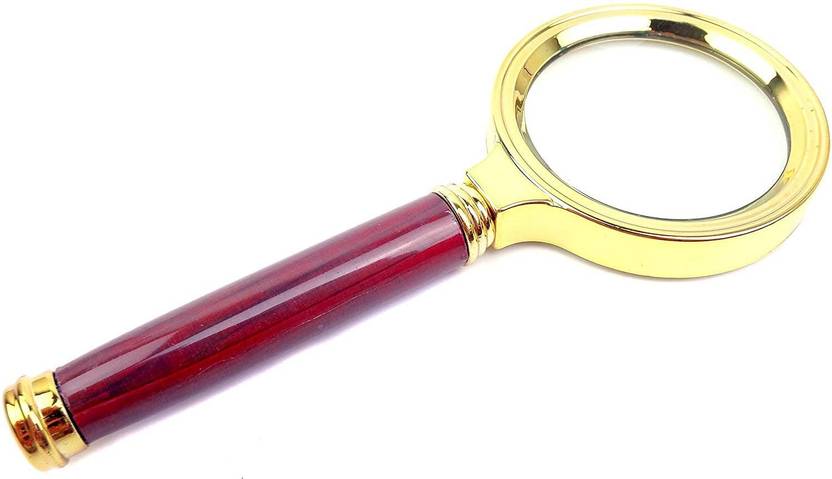 URBAN BOX 10X Magnifying Glass Handheld Magnifier 60mm for Reading Book 10X Page Magnifier