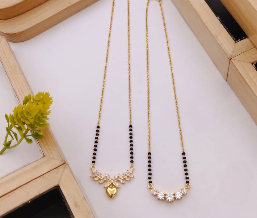 Zeraki Sales Single Line Designer Mangalsutra Brass Mangalsutra