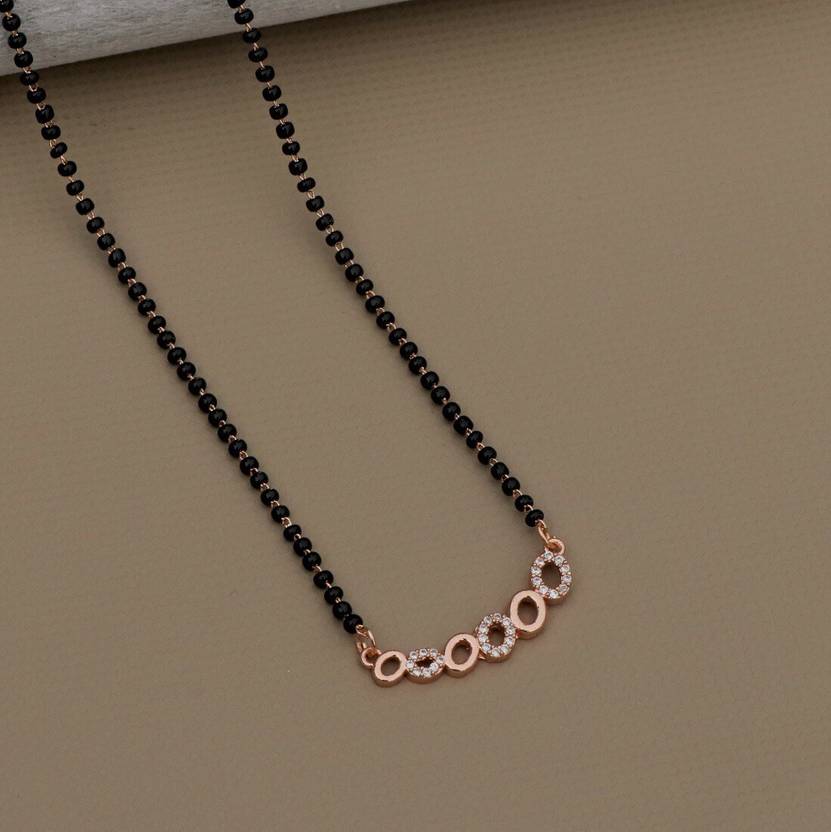 Bluewhale rose gold mangalsutra Brass Mangalsutra