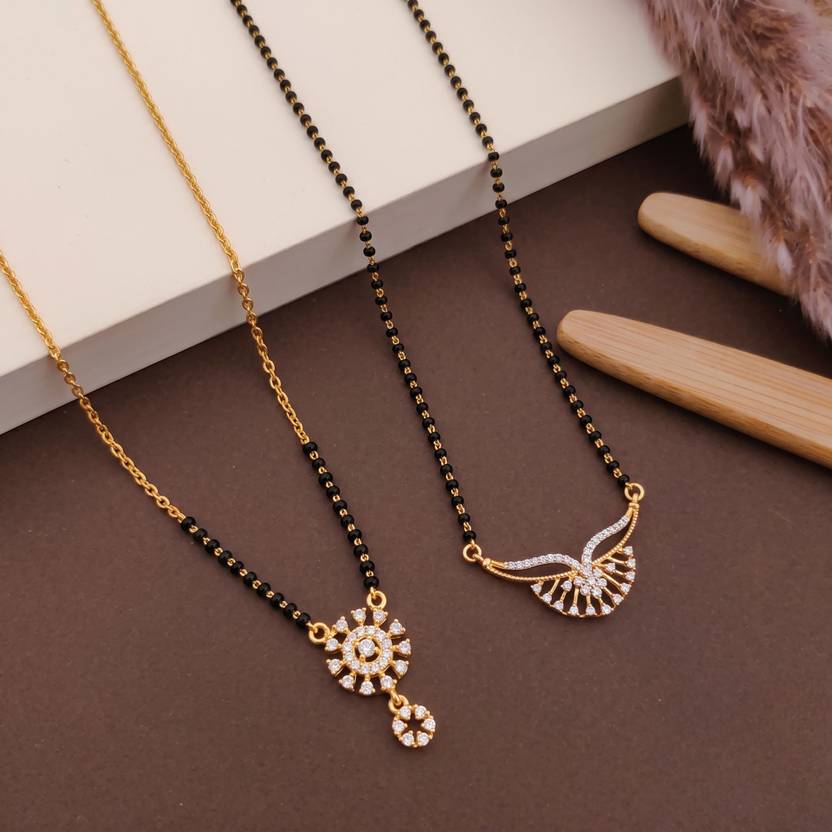 Zeraki Sales Single Line Designer Mangalsutra Brass Mangalsutra