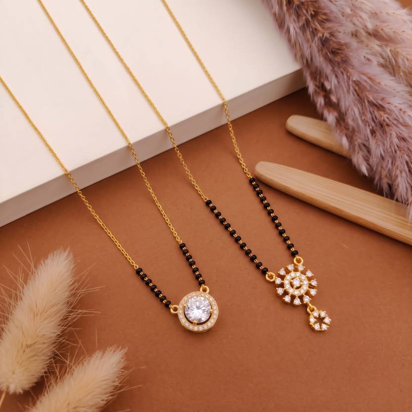 Zeraki Sales Single Line Designer Mangalsutra Brass Mangalsutra