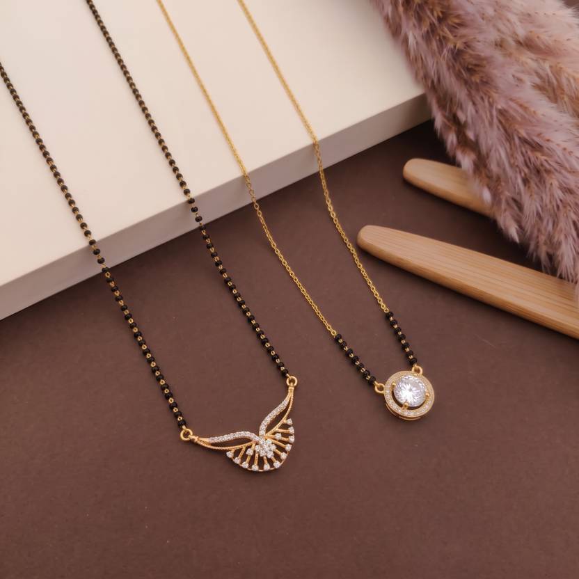 Zeraki Sales Single Line Designer Mangalsutra Brass Mangalsutra
