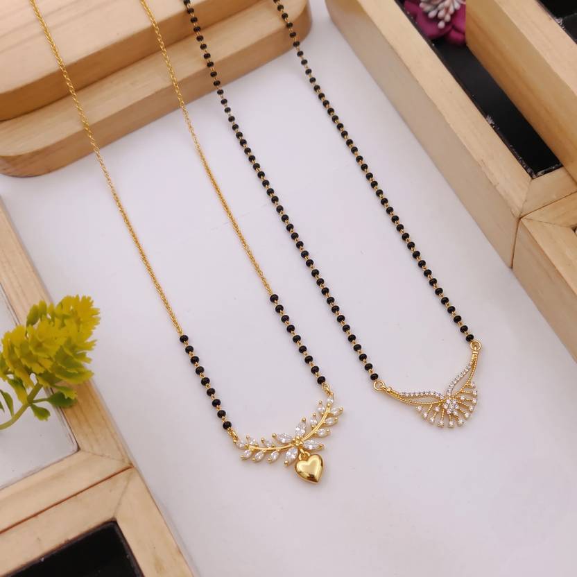 Zeraki Sales Single Line Designer Mangalsutra Brass Mangalsutra