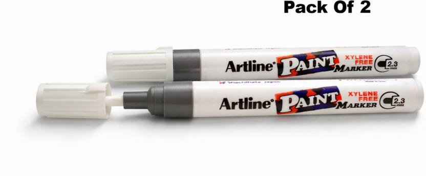 Artline Oil-Based Blue Paint Marker Pack of 2 | Smooth Writing Pen