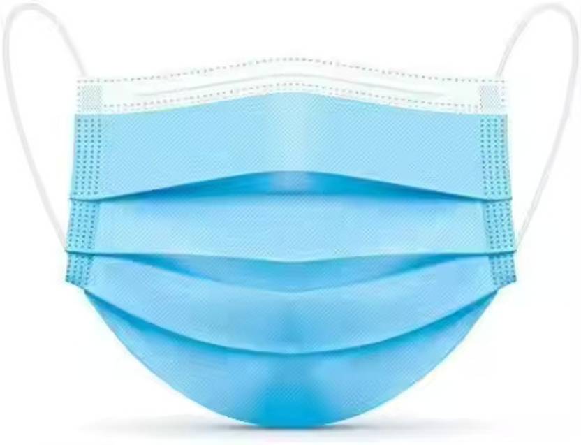 Grape Blue 3Ply Disposable Surgical Mask With Melt Blown Fabric Layer