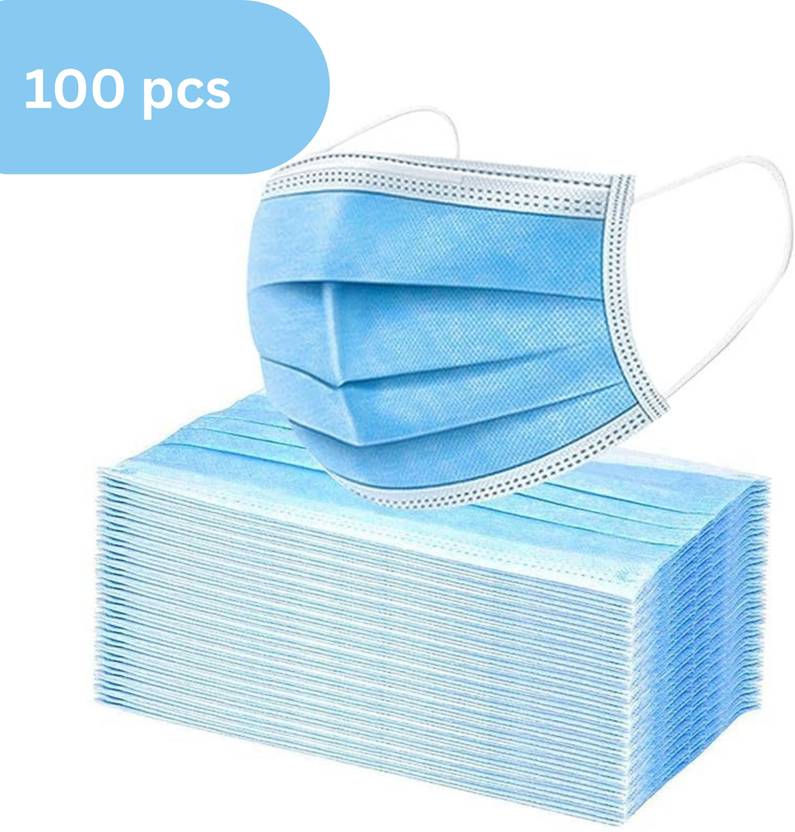 Grape Blue 3Ply 3PLY MASK Surgical Mask With Melt Blown Fabric Layer