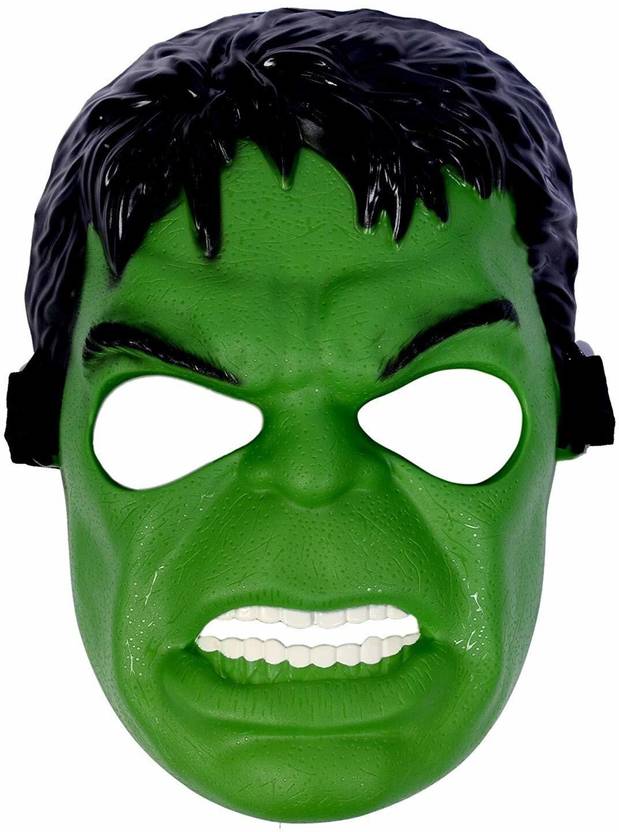 Masti Zone Superhero Mask for Costume Parties, Cosplay and Dress Up Kids Boys Birthday Theme Parties (Green) Party Mask