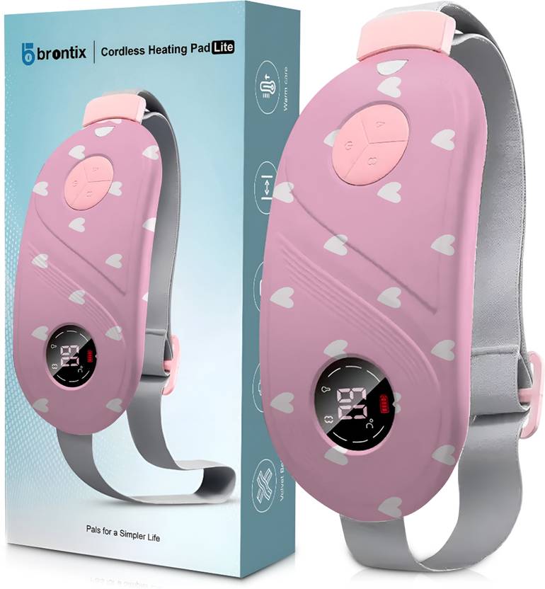 BRONTIX Candies Heart S1 Period Cramp Relief Massager for Women | Portable | Perfect Gift for Women Massager