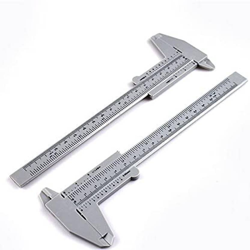 Aravli Vernier Caliper 150mm Sliding Measuring Device Makeup Measure Eyebrow GuideRuler Vernier Caliper 150mm Measuring Device Vernier Caliper