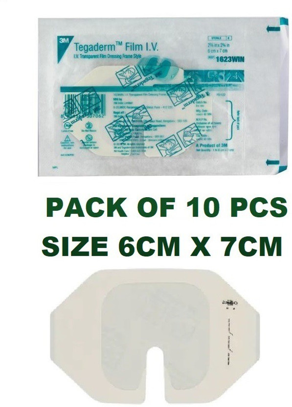 Tegaderm Transparent Film Dressings, Wound Care, 8 x 12, Frame
