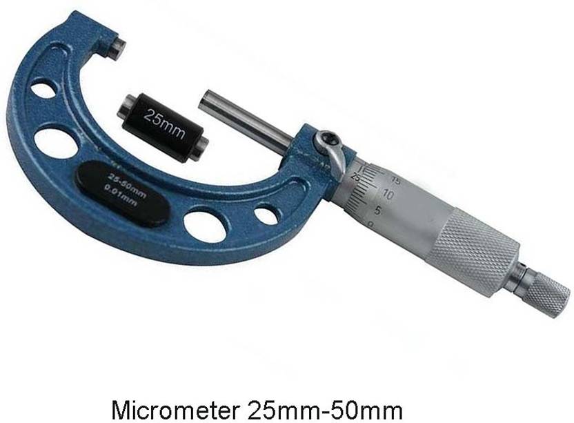 2FTR 111027A Micrometer Screw Gauge Instrument Hardened 25-50mm Count 0.01mm Micrometer Screw Gauge