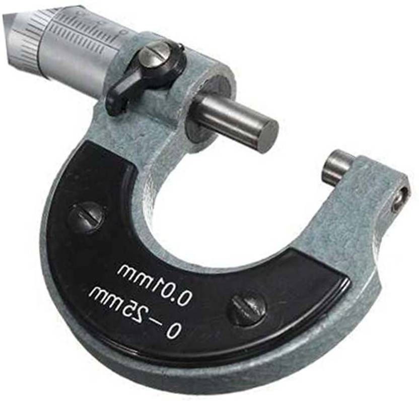 2FTR 111026 Micrometer Screw Gauge Hardened 0-25mm Count 0.01mm Micrometer Screw Gauge