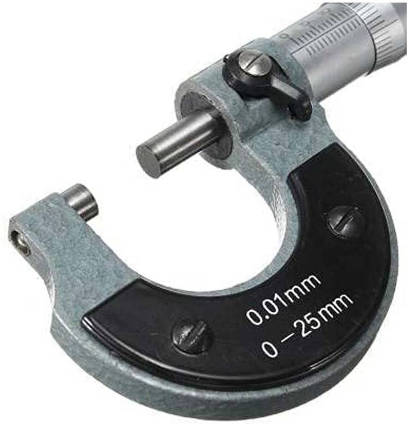 2FTR 111026 Generic Micrometer Instrument Screw Gauge Hardened 0-25mm Count 0.01mm Micrometer Screw Gauge