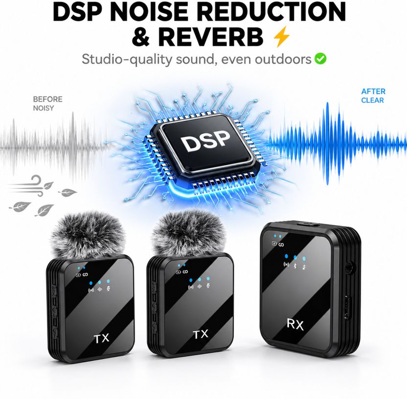 RV Enterprises Dual Wireless Mic with Noise Reduction - Image 3